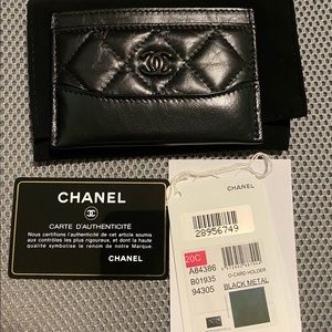 Brand New Chanel So Black Card Holder